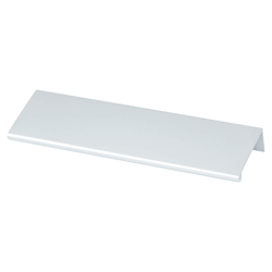 Berenson Bravo 6 Inch Length Finger Pull in Polished Chrome, Contemporary Style Aluminum Edge Pull for Cabinets