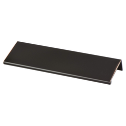 Berenson Bravo 6 Inch Length Finger Pull in Verona Bronze, Contemporary Style Aluminum Edge Pull for Cabinets and Fixtures