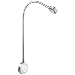 Loox LED 2034 12V Flexible Light, With USB Charging Station, Chrome-Plated