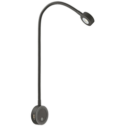 Loox LED 2034 12V Flexible Light, With USB Charging Station, Black