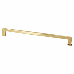 25% OFF Berenson Subtle Surge 18 Inch CC Cabinet Appliance Pull, Transitional Style, Modern Brushed Gold Finish, Zinc Material