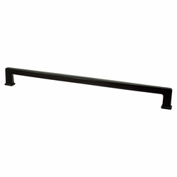 25% OFF Berenson Subtle Surge 18 Inch Center to Center Matte Black Cabinet Appliance Pull, Zinc Material, Transitional Style, Classic Comfort Series