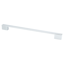 Berenson Skyline 12-5/8 Inch Center to Center Polished Chrome Cabinet Pull, Contemporary Zinc Material with Uptown Appeal