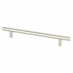 Berenson Tempo Collection, 160mm CC Brushed Nickel Bar Pull, Transitional Style, Steel Material, 8-11/16 Inches in Length