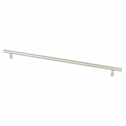 Berenson Tempo 384mm CC Brushed Nickel Bar Pull, Transitional Style, Steel Material, 17-1/2 Inches in Length