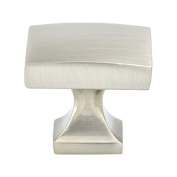 Berenson Epoch Edge Knob, 1-3/8 inch Diameter, Brushed Nickel Finish, Zinc Material, Contemporary Style for Modern and Transitional Interiors