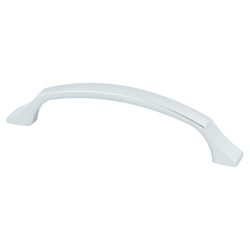 Berenson Epoch Edge Pull, 5-1/16 inch Center to Center, Polished Chrome, Contemporary Style, Zinc Material, Ideal for Modern Cabinets