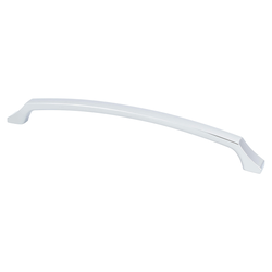 Berenson Epoch Edge Pull, 8-13/16 inch Center to Center, Polished Chrome, Zinc Material, Contemporary Style for Modern Cabinets