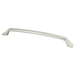 Berenson Epoch Edge Contemporary Appliance Pull, 12 inch Center to Center, Brushed Nickel Finish, Zinc Material