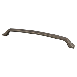 Berenson Epoch Edge Contemporary 12 inch Center to Center Appliance Pull in Verona Bronze Finish, Perfect for Modern Slab Cabinets