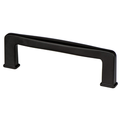25% OFF Berenson Subtle Surge Pull, 3-3/4 inch Center to Center, Matte Black, Zinc Material, Transitional Style, Classic Comfort Series
