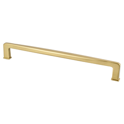 25% OFF Berenson Subtle Surge Pull, 8-13/16 inch Center to Center, Modern Brushed Gold, Zinc Material, Transitional Style, Classic Comfort Series