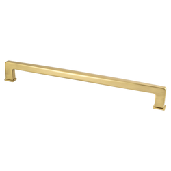 25% OFF Berenson Subtle Surge 12 inch Center to Center Appliance Pull in Modern Brushed Gold Finish, Zinc Material, Transitional Style