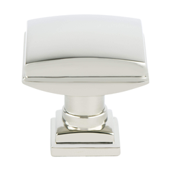 Berenson Tailored Traditional Knob, 1-1/4 inch Diameter, Polished Nickel Finish, Zinc Material, Traditional Style, Ideal for Raised Panel Cabinets