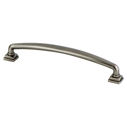 Berenson Tailored Traditional Pull, 6-5/16 inch Center to Center, Vintage Nickel Finish, Zinc Material, Traditional Style