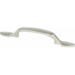 Berenson Advantage Plus 1, 3 inch Center to Center, Brushed Nickel Cabinet Pull with Traditional Spade End Design