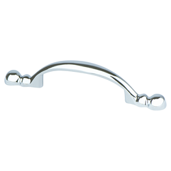 Berenson Advantage Plus Two 3 Inch Center to Center Cabinet Pull, Polished Chrome, Traditional Style, Zinc Material