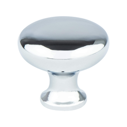 Berenson Advantage Plus Two 1-1/8 Inch Diameter Traditional Style Knob, Polished Chrome Finish, Zinc Material for Cabinets