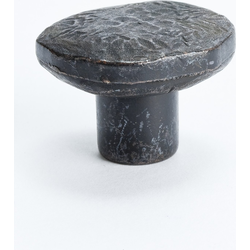Berenson American Craftsman 1-3/8 Inch Diameter Antique Iron Cabinet Knob, Artisan Style Zinc Material