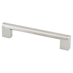 Berenson Studio 6-5/16 Inch Center to Center Stainless Steel Cabinet Pull, Contemporary Design for Modern Interiors