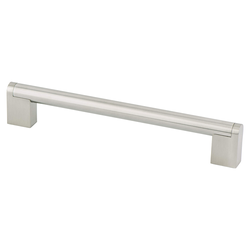 Berenson Studio 7-9/16 Inch Center to Center Stainless Steel Cabinet Pull, Contemporary Design for Modern Interiors