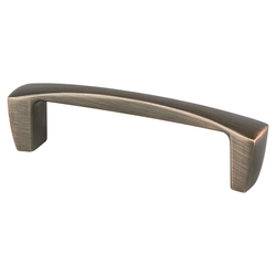 Berenson Aspire 3-3/4 Inch Center to Center Verona Bronze Cabinet Pull, Zinc Material, Transitional Style