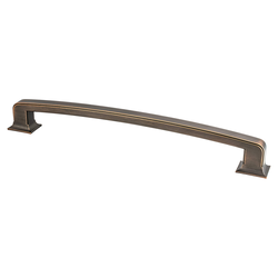 Berenson Hearthstone 12 Inch Center to Center Verona Bronze Appliance Pull, Traditional Style, Zinc Material