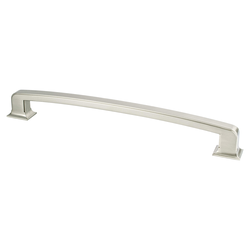 Berenson Hearthstone Traditional 12 Inch Center to Center Brushed Nickel Appliance Pull for Cabinets and Home Appliances