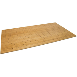  Hafele FineLine 40" x 22" x 3/8" Thickness Perforated Base Plate Board, Adjustable Pegs Sold Separately, White Oak Finish 
