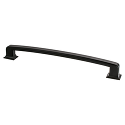 Berenson Hearthstone Traditional 12 Inch Center to Center Matte Black Appliance Pull for Home Decor