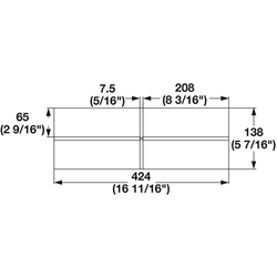 Cross Divider, Fineline, Birch