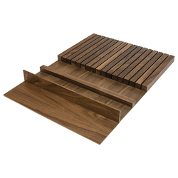 Knife Insert, Fineline, Walnut, 18", Holds 16 Knives