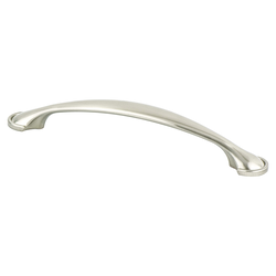 Berenson Hillcrest Traditional 5-1/16 Inch Center to Center Brushed Nickel Cabinet Pull for Home and Professional Use