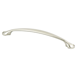 Berenson Hillcrest Traditional 6-5/16 Inch CC Brushed Nickel Cabinet Pull, Zinc Material, Comfortable Grip, &amp; Soothing Addition to Homes