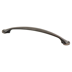 Berenson Hillcrest 6-5/16 Inch Center to Center Verona Bronze Cabinet Pull, Traditional Style Zinc Material