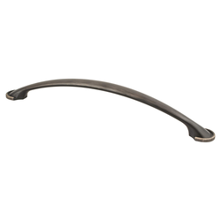 Berenson Hillcrest Traditional Appliance Pull, 10-1/16 Inch Center to Center, Verona Bronze Finish, Zinc Material