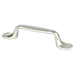 Berenson Village Collection 3 Inch Center to Center Brushed Nickel Cabinet Pull, Traditional Style Zinc Material