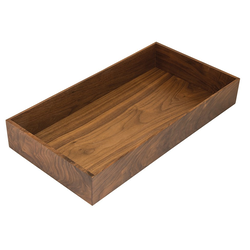 10 Inch Wide Fineline Pantry Box, Walnut