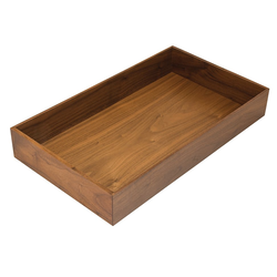 11 Inch Wide Fineline Pantry Box, Walnut