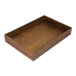 13 Inch Wide Fineline Pantry Box, Walnut