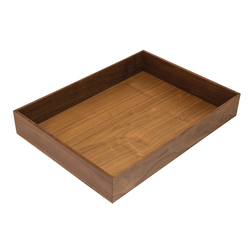 14 Inch Wide Fineline Pantry Box, Walnut