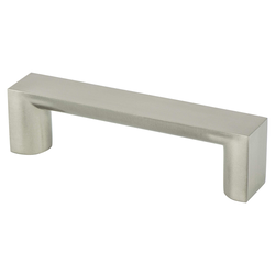 Berenson Elevate 3-3/4 Inch Center to Center Brushed Nickel Cabinet Pull, Contemporary Aluminum Handle for Modern Kitchens