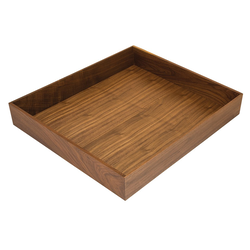 17 Inch Wide Fineline Pantry Box, Walnut