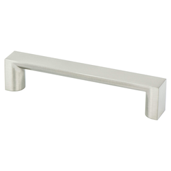 Berenson Elevate 5-1/16 Inch Center to Center Brushed Nickel Cabinet Pull, Contemporary Style, Aluminum Material, Uptown Appeal Series