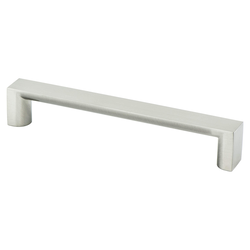 Berenson Elevate 6-5/16 Inch Center to Center Brushed Nickel Cabinet Pull, Contemporary Style, Aluminum Material, Uptown Appeal Series