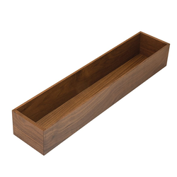 5 Inch Wide Fineline Pantry Box, Walnut