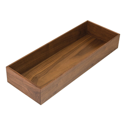 7 Inch Wide Fineline Pantry Box, Walnut