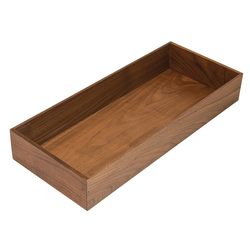 8 Inch Wide Fineline Pantry Box, Walnut