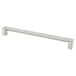 Berenson Elevate 10-1/16 Inch Center to Center Brushed Nickel Cabinet Pull, Contemporary Aluminum Design for Modern Interiors
