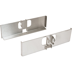 10 Inch Fineline Pantry Bracket Set, Brushed